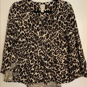 Chico’s women Leopard print top